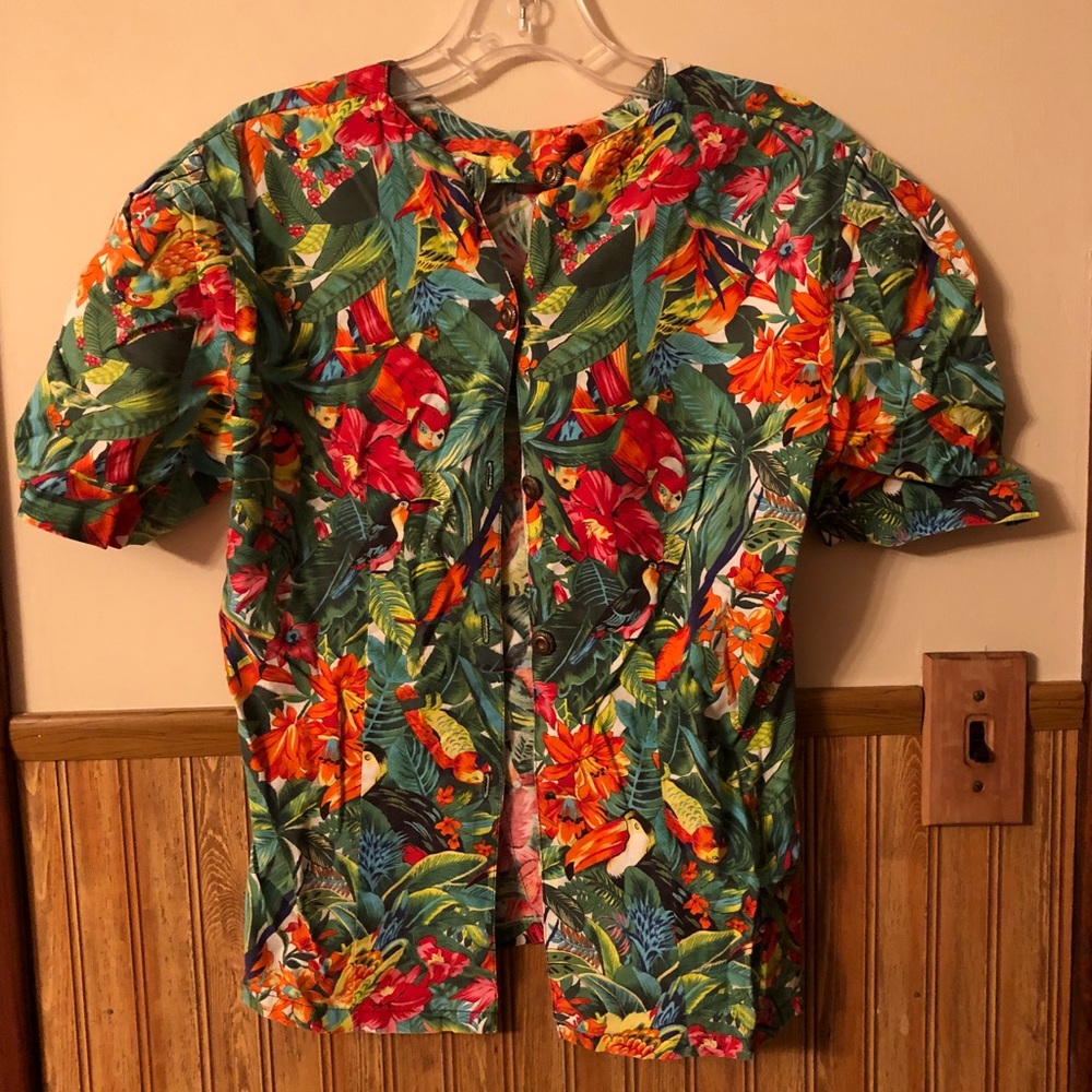 Vintage jungle print shirt